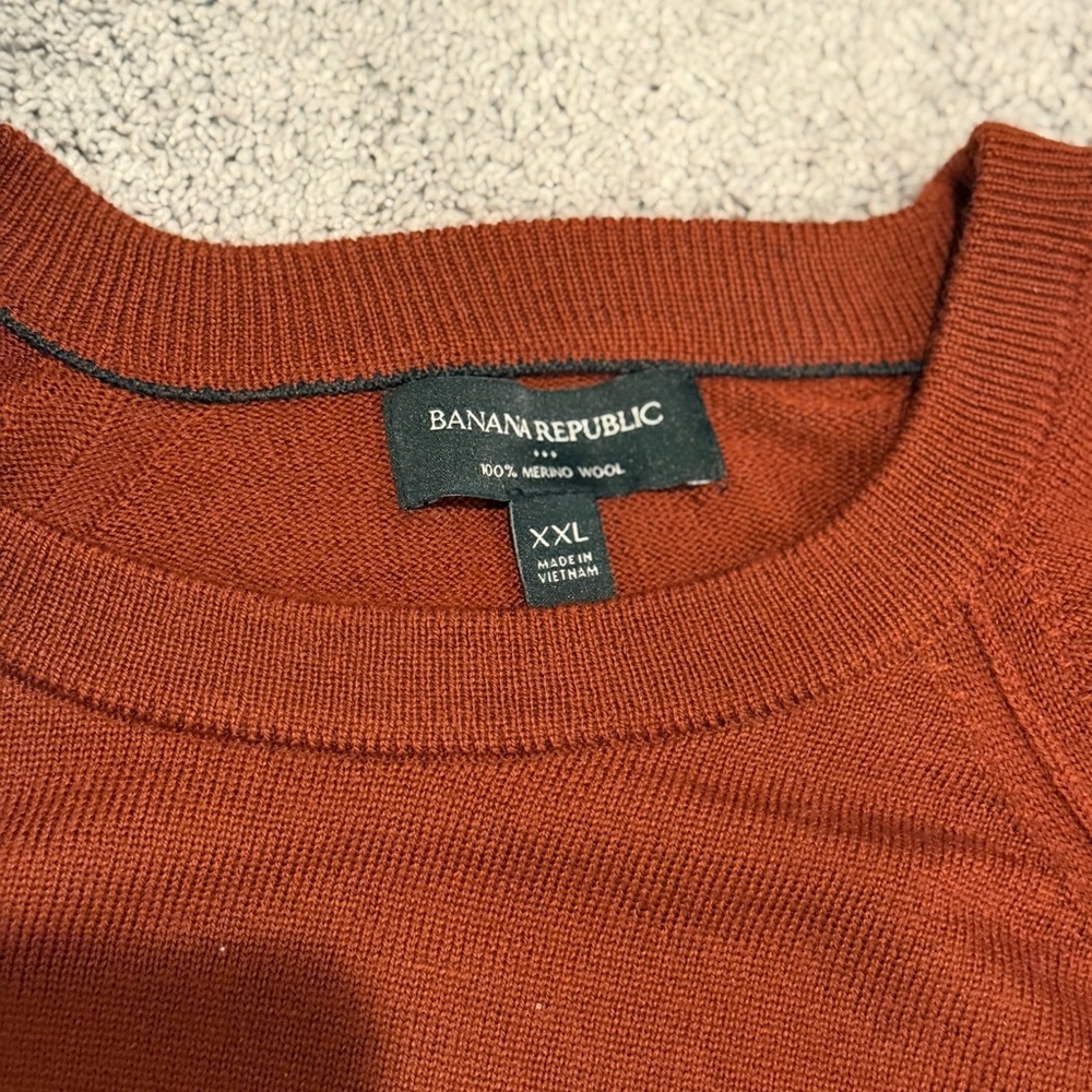 Men's Rust  Sweater - Picture 2 of 2